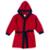 Roupão Praia Bebê e Infantil Atoalhado com Capuz Vermelho Tip Top - Vermelho