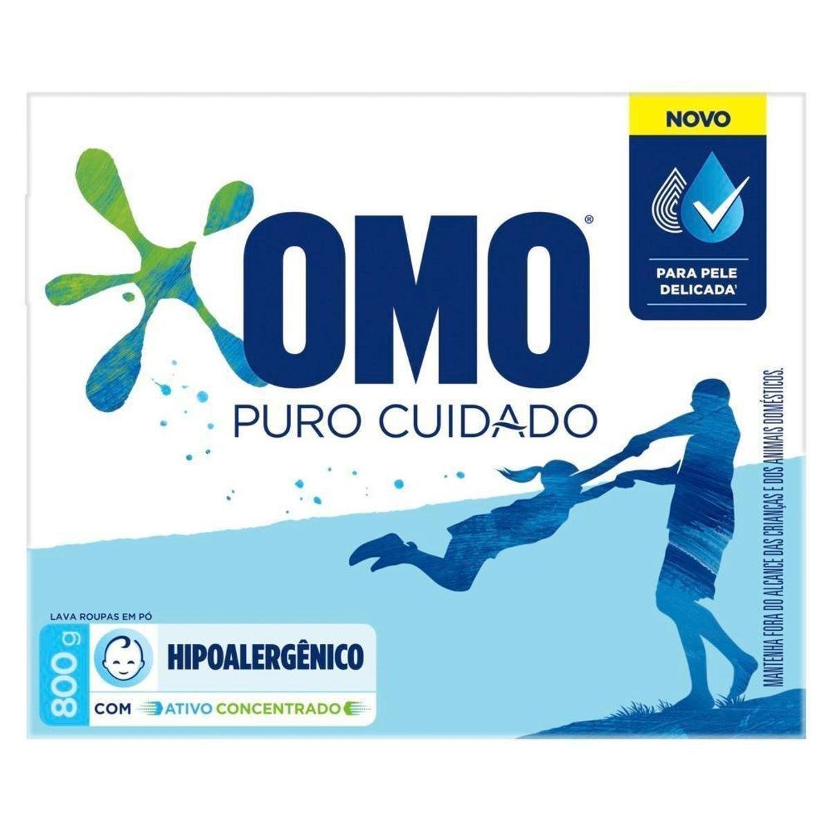 Sabão em Pó Omo Puro Cuidado 800g - Incolor Menor preço em Sabão em Pó Omo Puro Cuidado 800g - Incolor