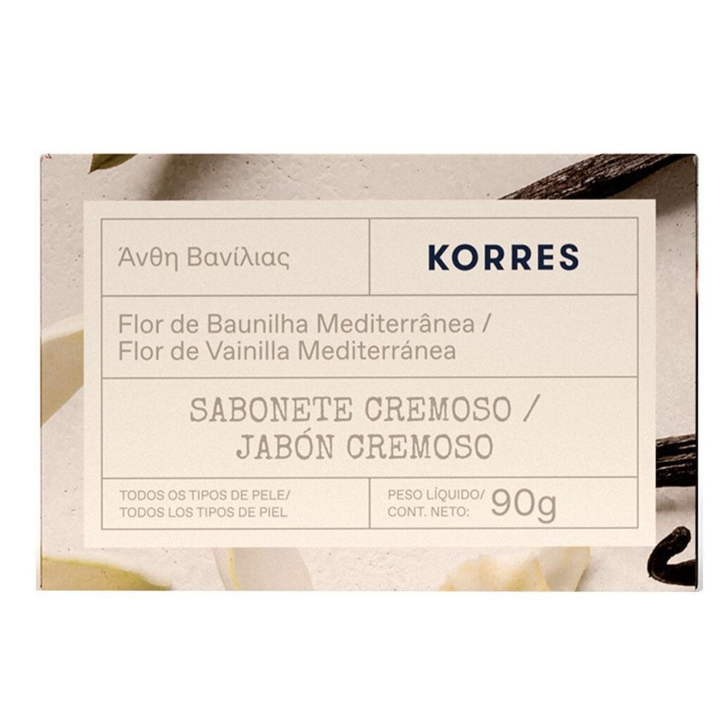 Sabonete em Barra Korres Flor de Baunilha Mediterrânea 90g