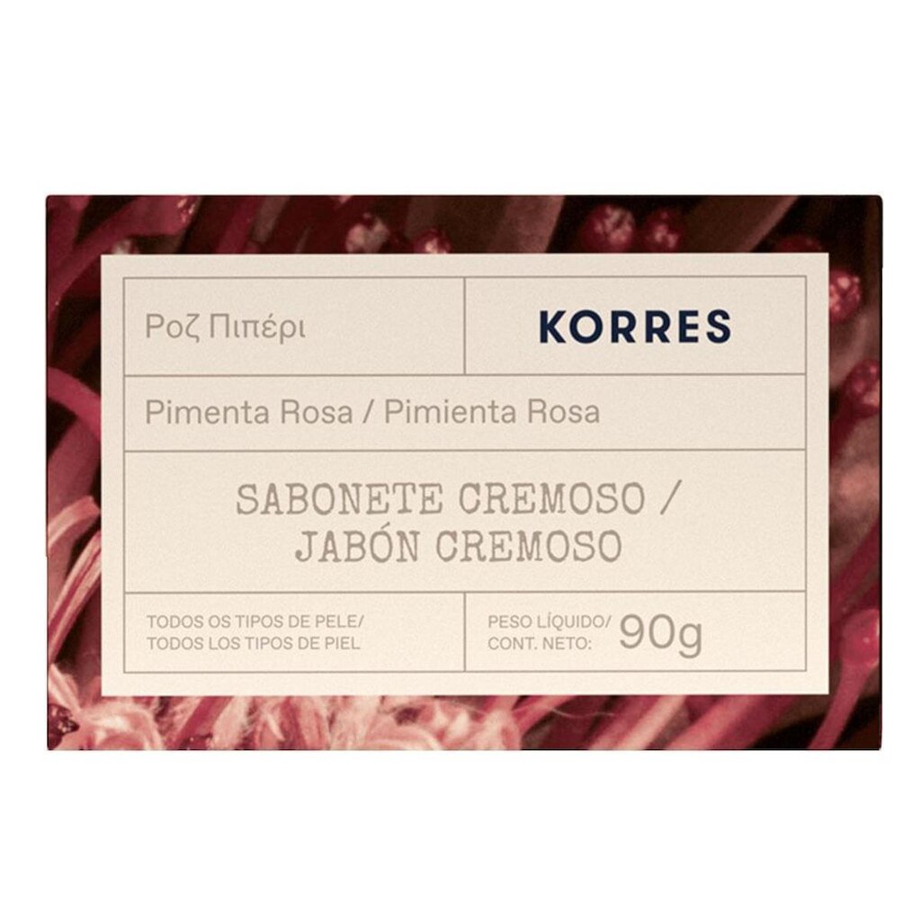 Sabonete em Barra Korres – Pimenta Rosa 90g