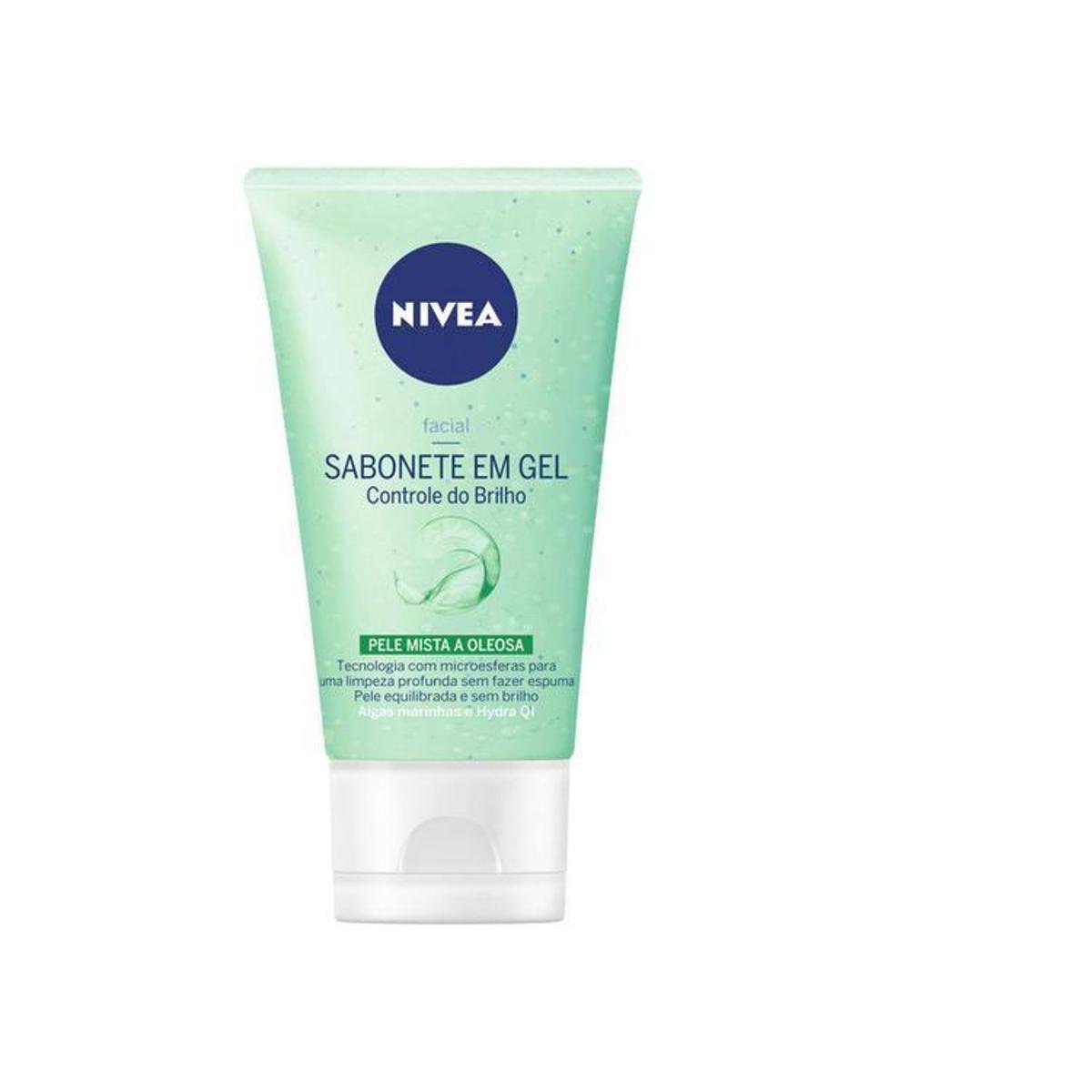 Sabonete Gel Facial Nivea Controle do Brilho - 150ml - Incolor Menor preço em Sabonete Gel Facial Nivea Controle do Brilho - 150ml - Incolor