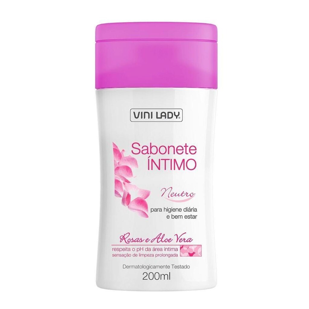 Sabonete Íntimo Feminino Neutro 200ml Vini Lady