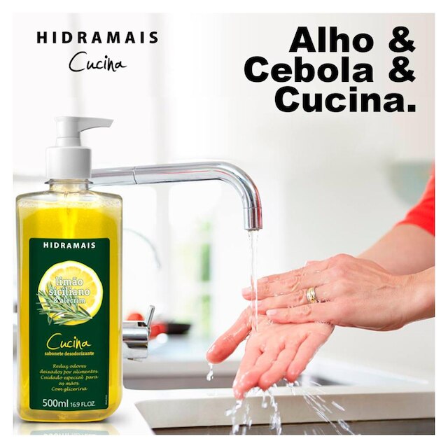 Sabonete Líquido Cucina Limão Siciliano Hidramais Profissional 500ml