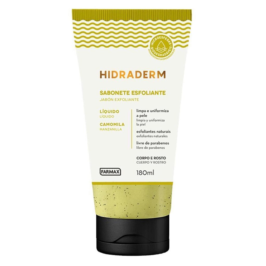 Sabonete Líquido Esfoliante Hidraderm - Camomila 180ml