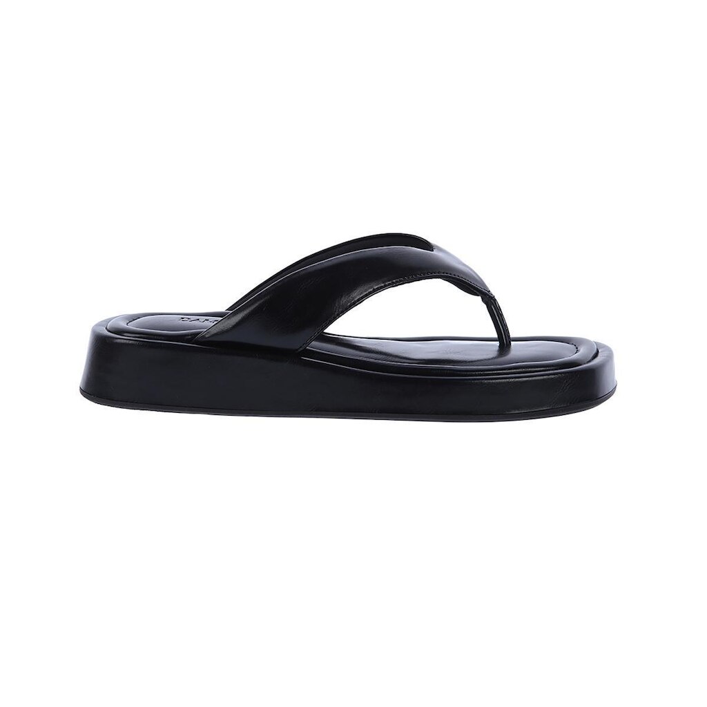 Sabrina - Sandália Flat Feminina Plataforma Preta