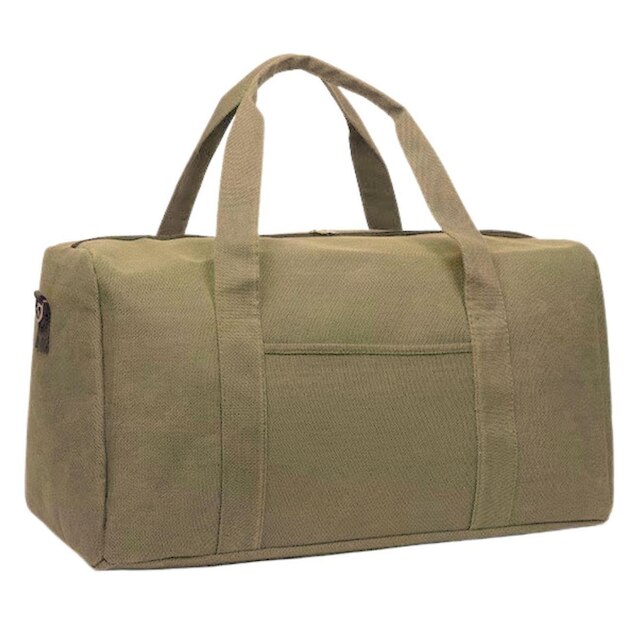 Sacola De Viagem Em Lona Bolsa Masculina Grande Espaçosa