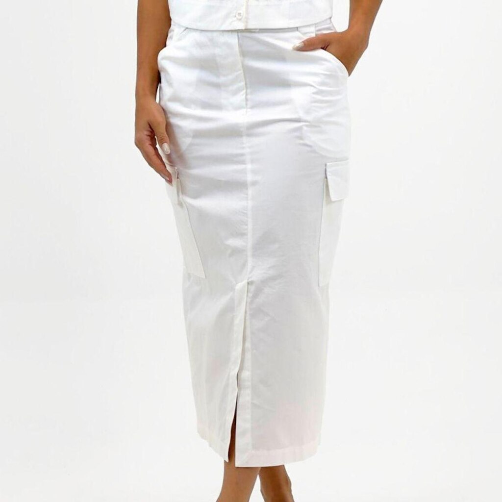 Saia Alpelo Midi Cargo Feminina