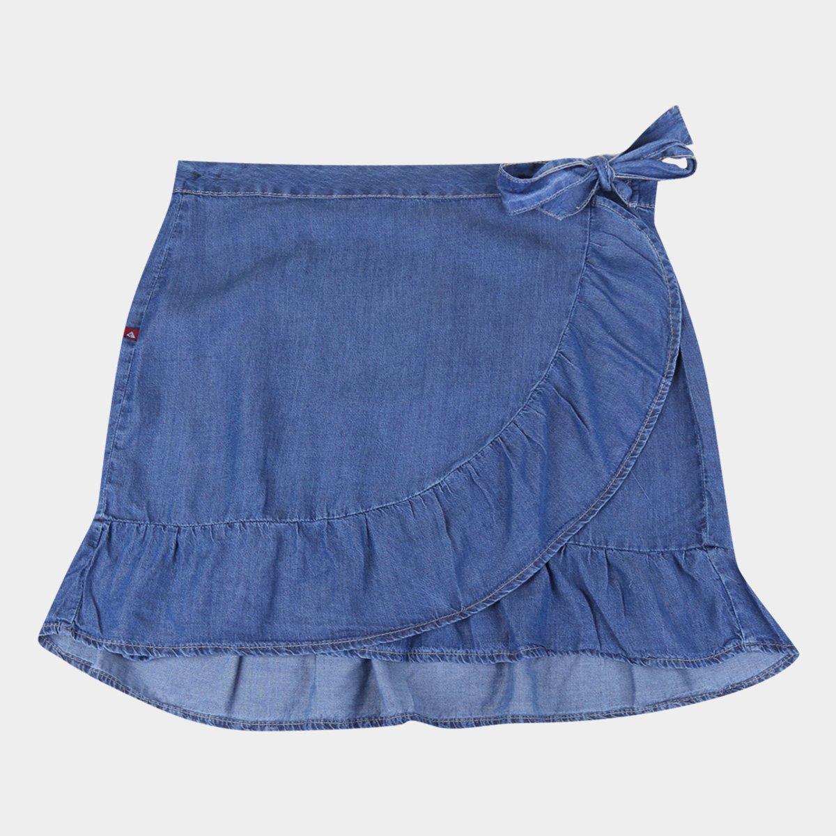 saia com babado curta