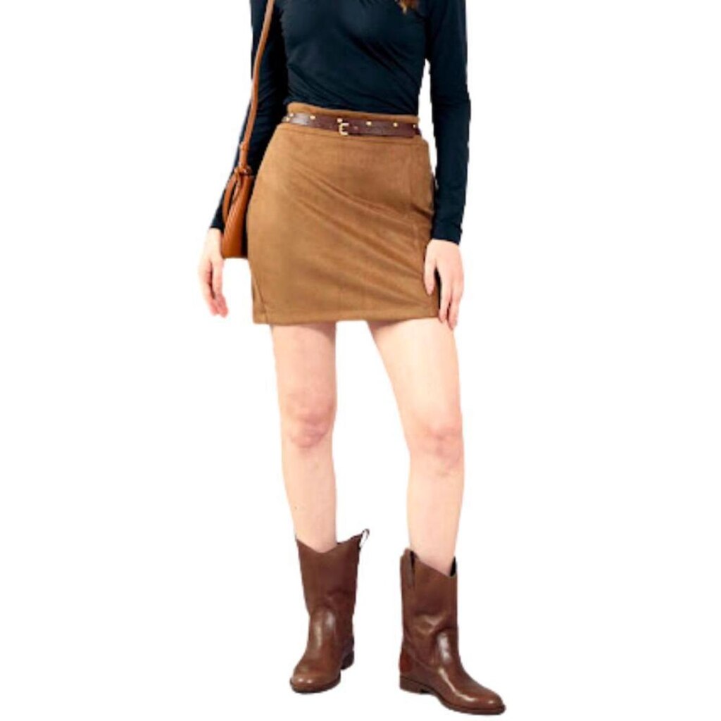 SAIA EVDN SUEDE CURTA FEMININO