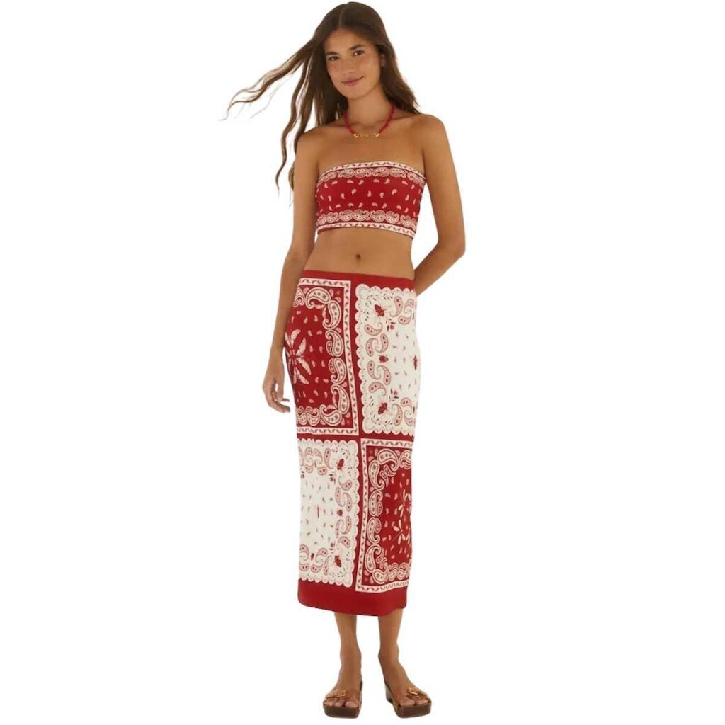Saia Farm Rio Midi Bandana Jardim
