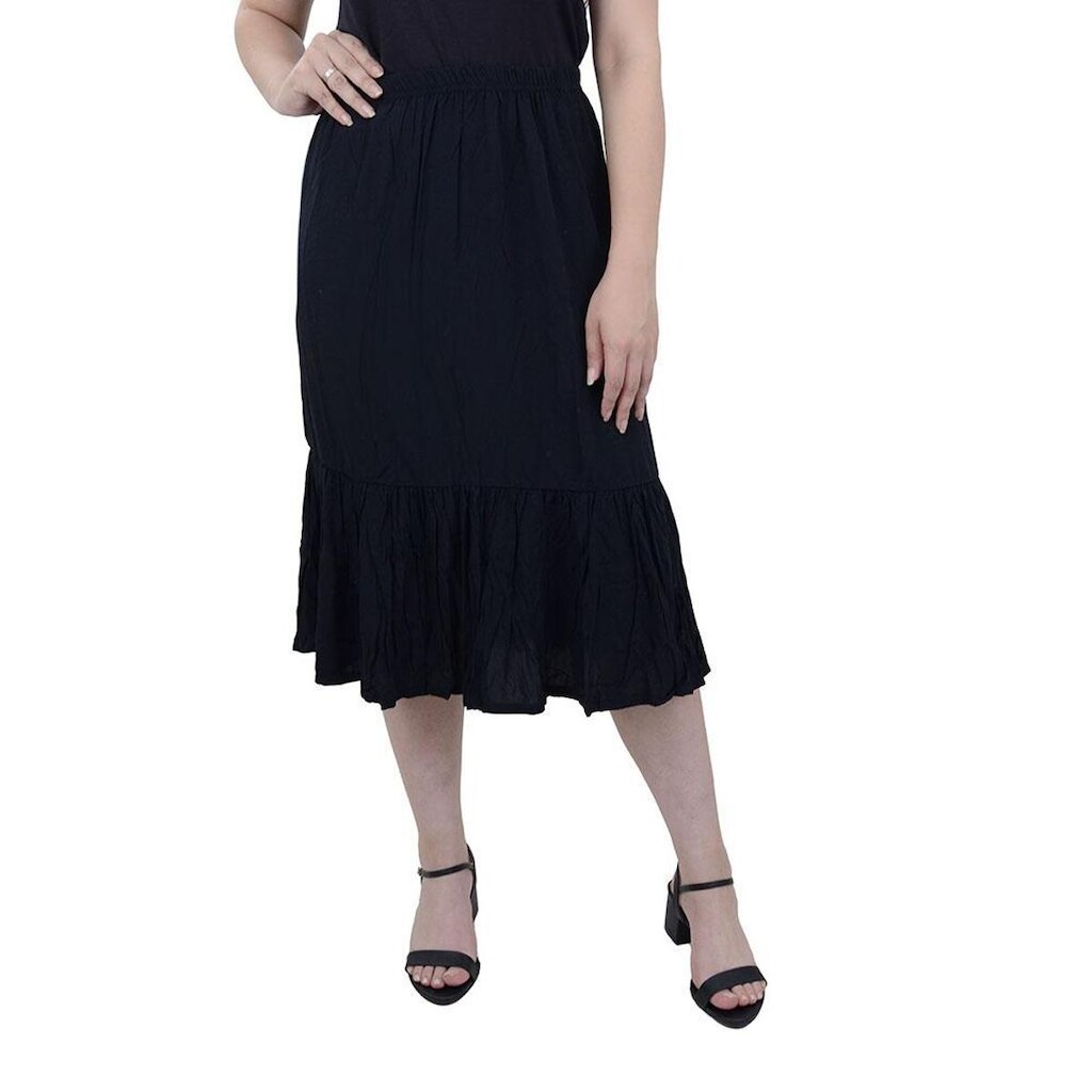 Saia Feminina LZT Midi Preta - 8084