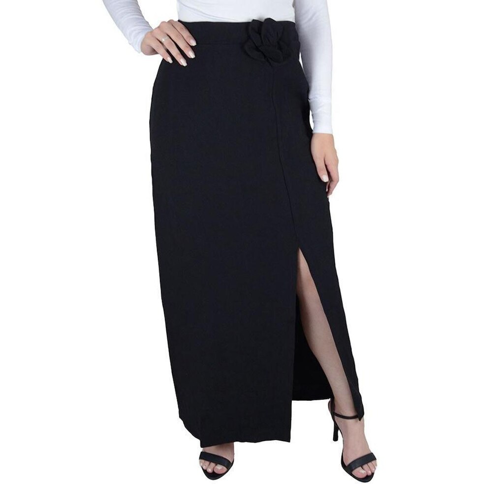 Saia Feminina Parado no Ar Twill Preta - 73079