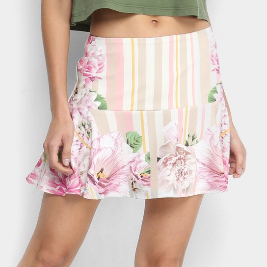 Saia Godê Lança Perfume Estampada Feminina - Estampado