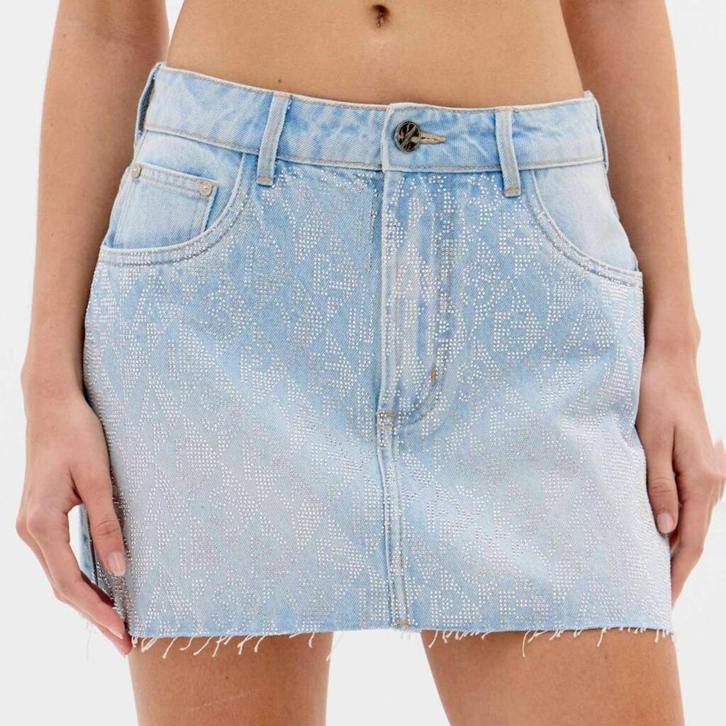 Saia Jeans Easy Lança Perfume Comfort Hi Feminino