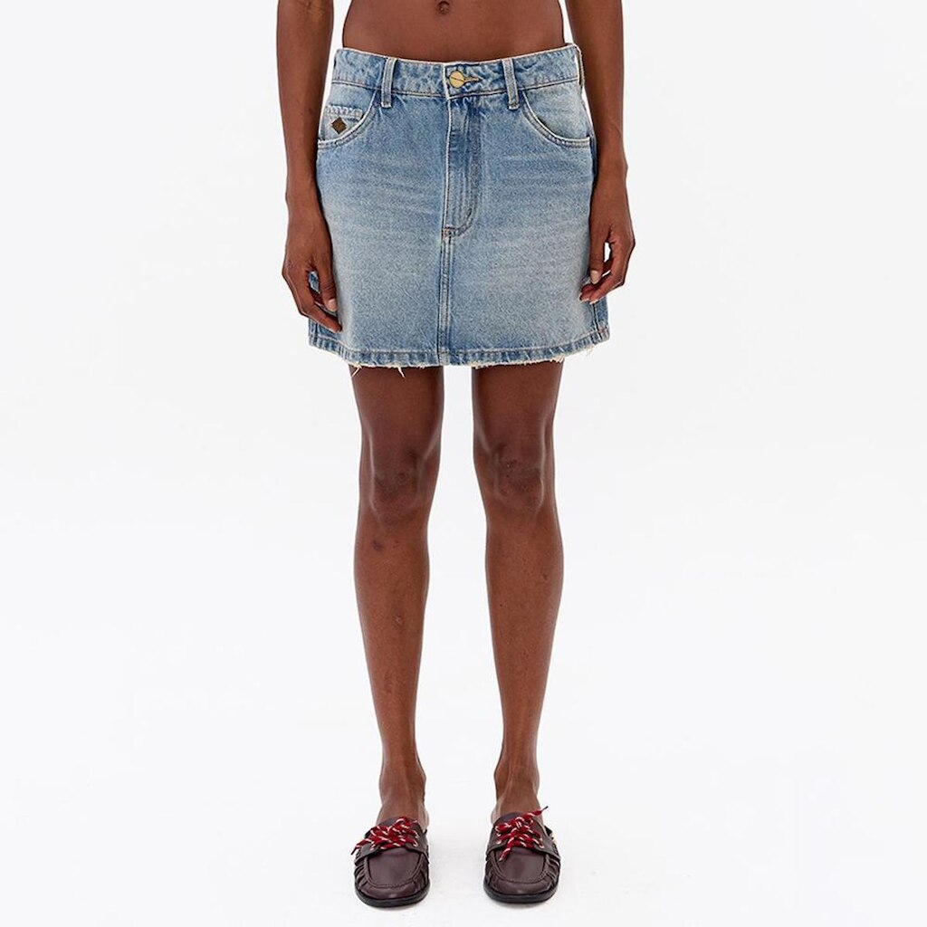 Saia Jeans Easy Lança Perfume Midi Pr27 Feminino
