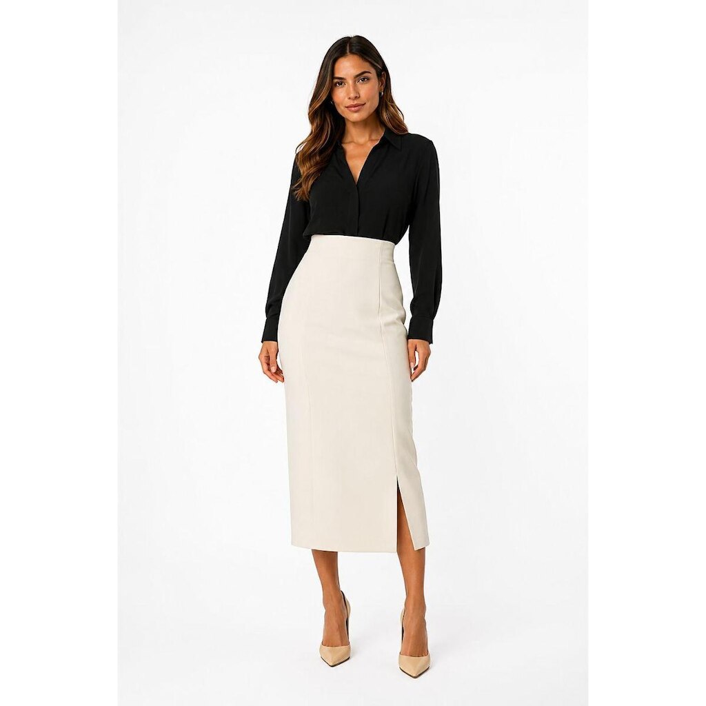 Saia Midi D Bell Outlet Fashion Fenda Off White