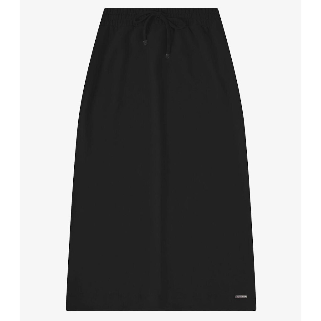 Saia Midi Feminina Em Ponto Roma Rovitex Preto