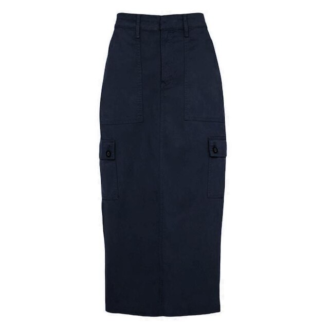 Saia Sarja Feminina Dudalina Cargo Azul Marinho - 16112432