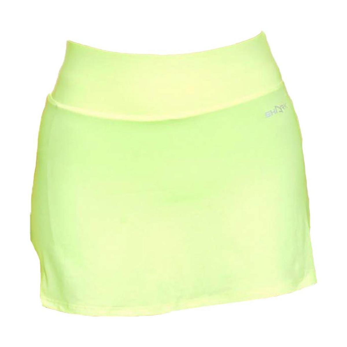 Saia Shorts Shark Beach Tennis SHF22017 Feminina - Amarelo Menor preço em Saia Shorts Shark Beach Tennis SHF22017 Feminina - Amarelo