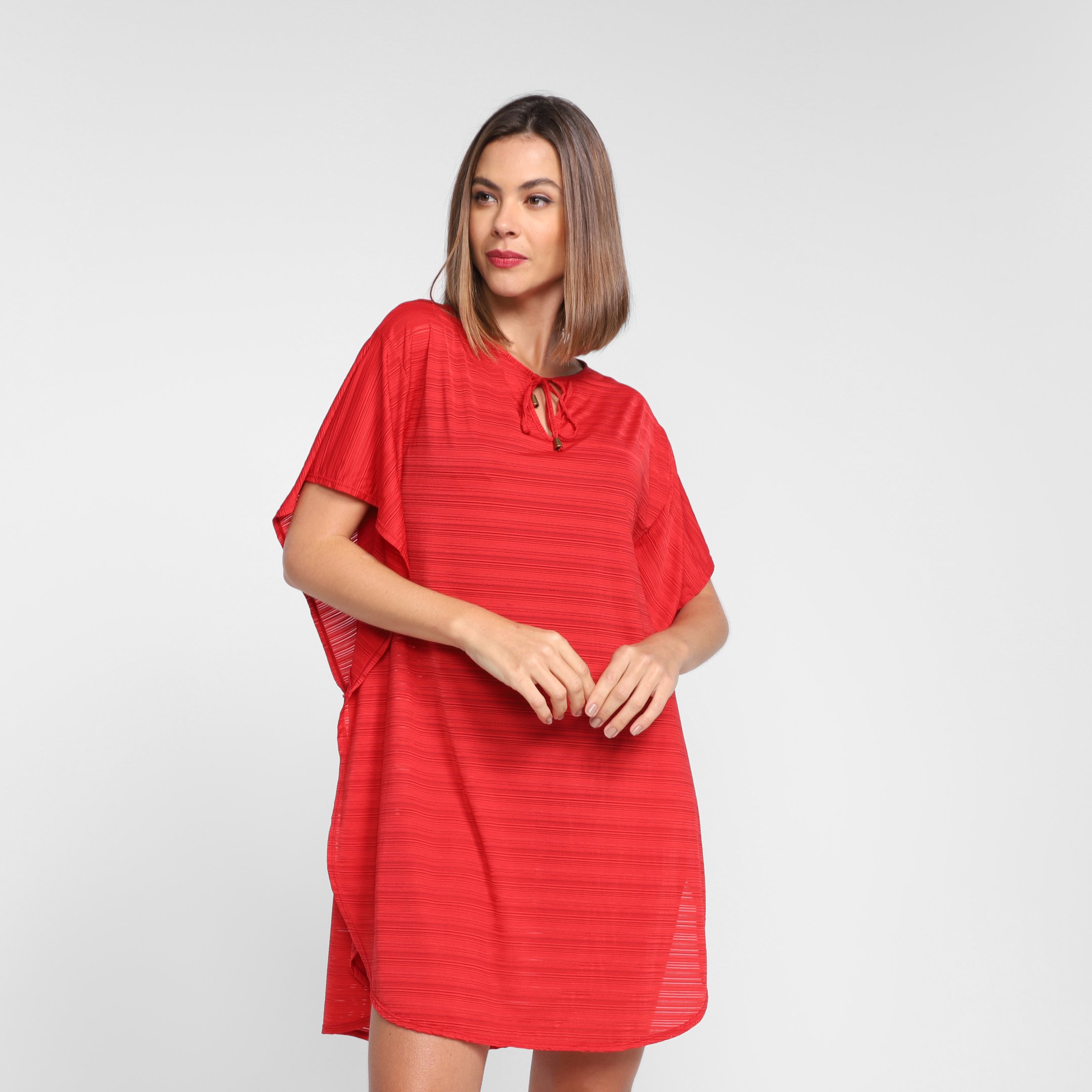 Saída de Praia Acqua By Classic Bata Lisa - Vermelho é ruim? Saída de Praia Acqua By Classic Bata Lisa - Vermelho é boa?