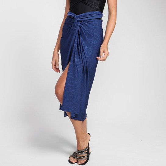 Saída de Praia Acqua By Classic Canga Com Rolotê Para Amarração