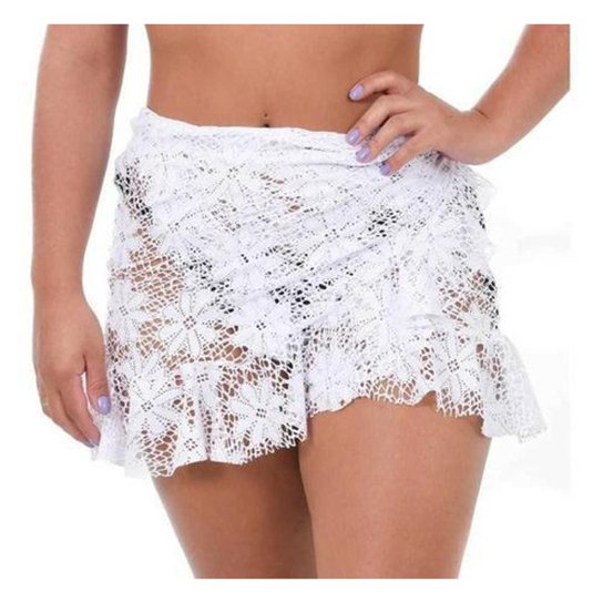 Saia PareΓ΄ Saida De Praia Saia De Renda Saia De Praia Em Renda