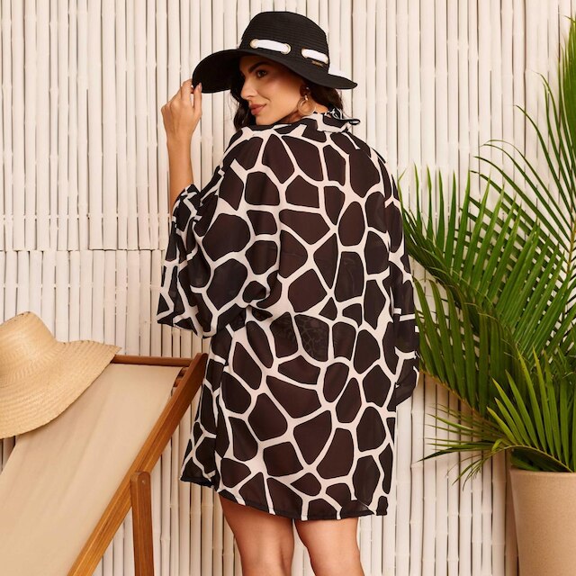 Saída de Praia Kimono Estampa Donna Carioca