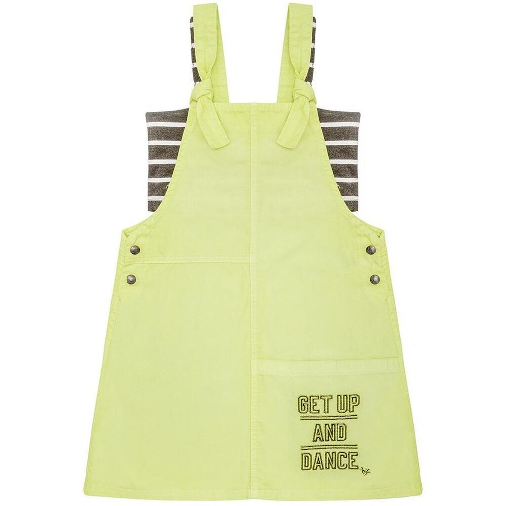 Salopete c/ Top Juvenil Look Jeans Sarja Verde - UNICA - 10