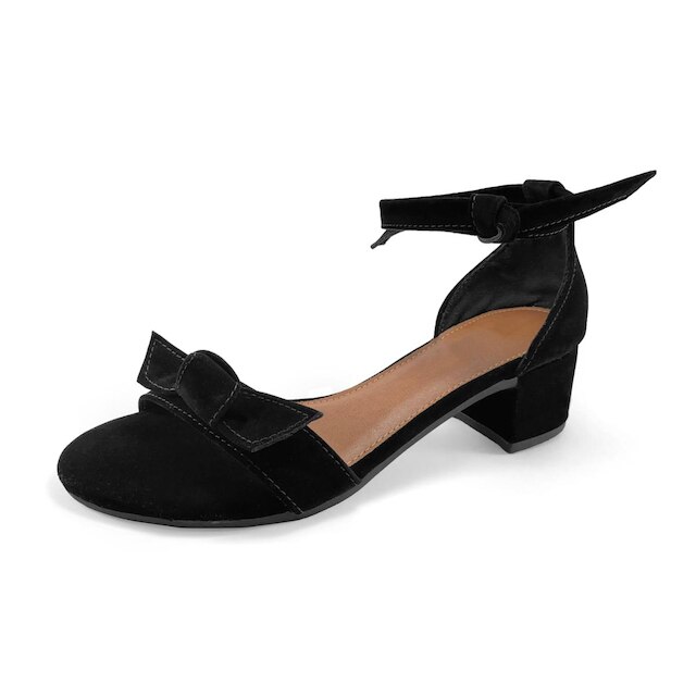Salto JCL STORE Sandália Laço Bico Redondo Moda Casual Feminino