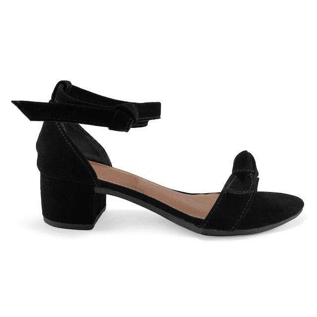 Salto JCL STORE Sandália Laço Bico Redondo Moda Casual Feminino
