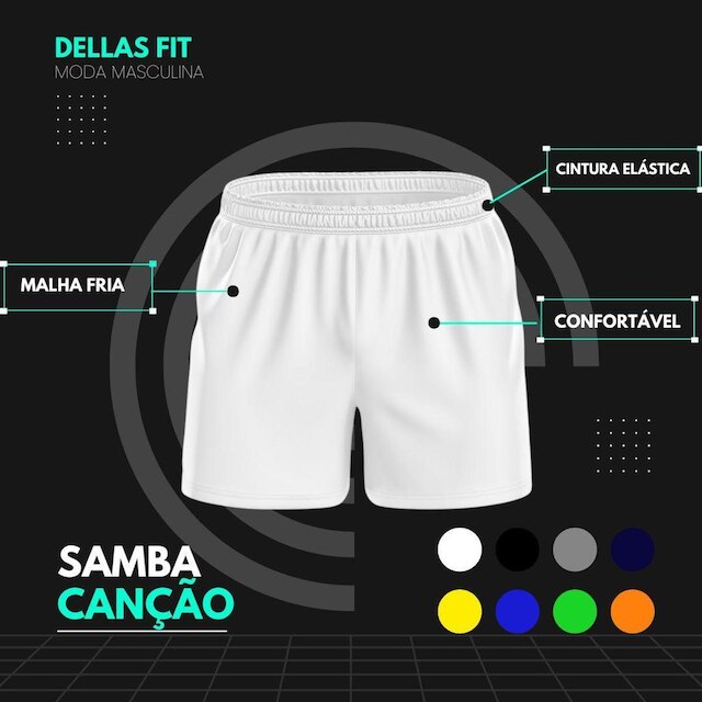Samba Canção Short para Dormir Cueca Dry Masculino