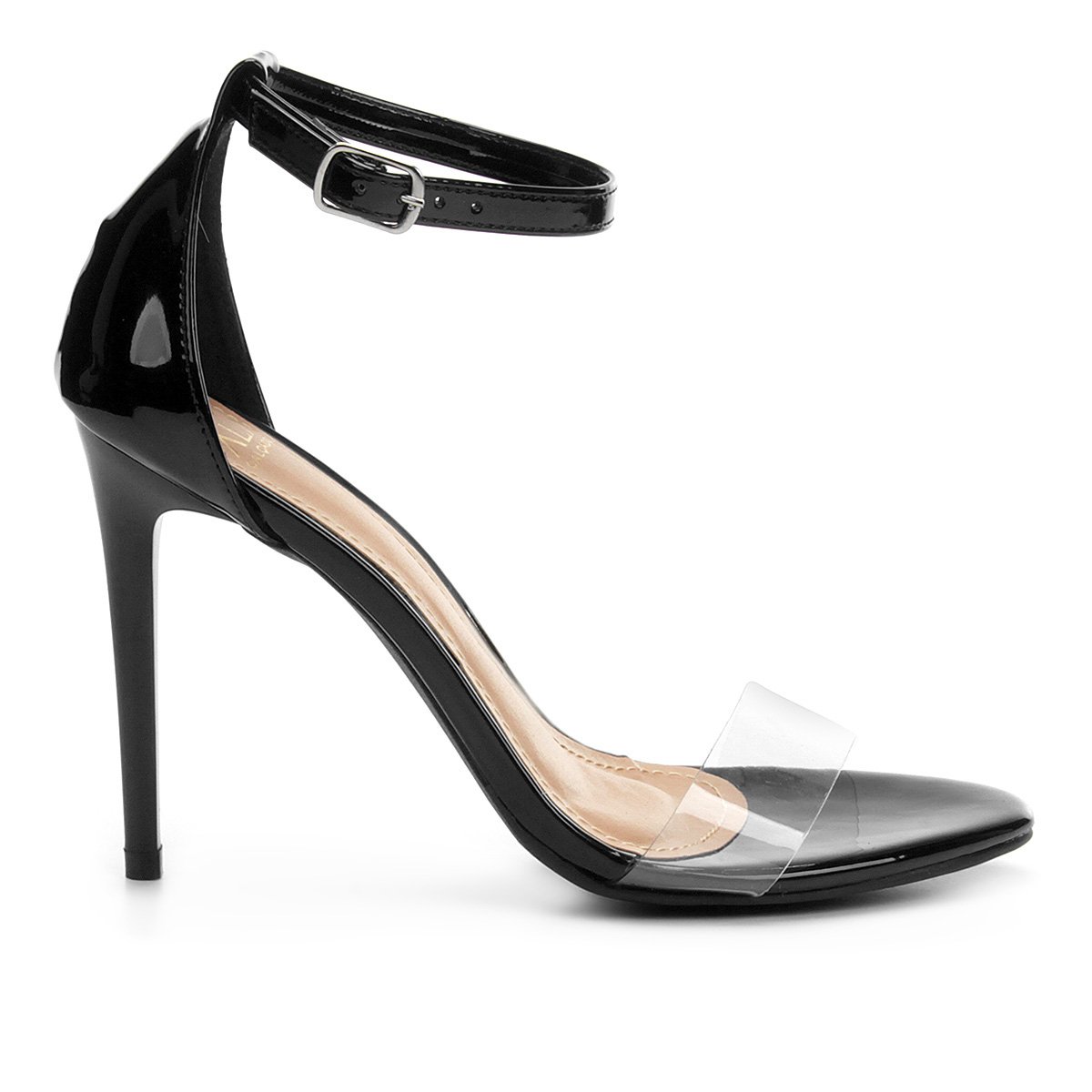 Sandália Fino Sandália Feminina Vinil Ala Preto Ala e Fino IPHH7nO