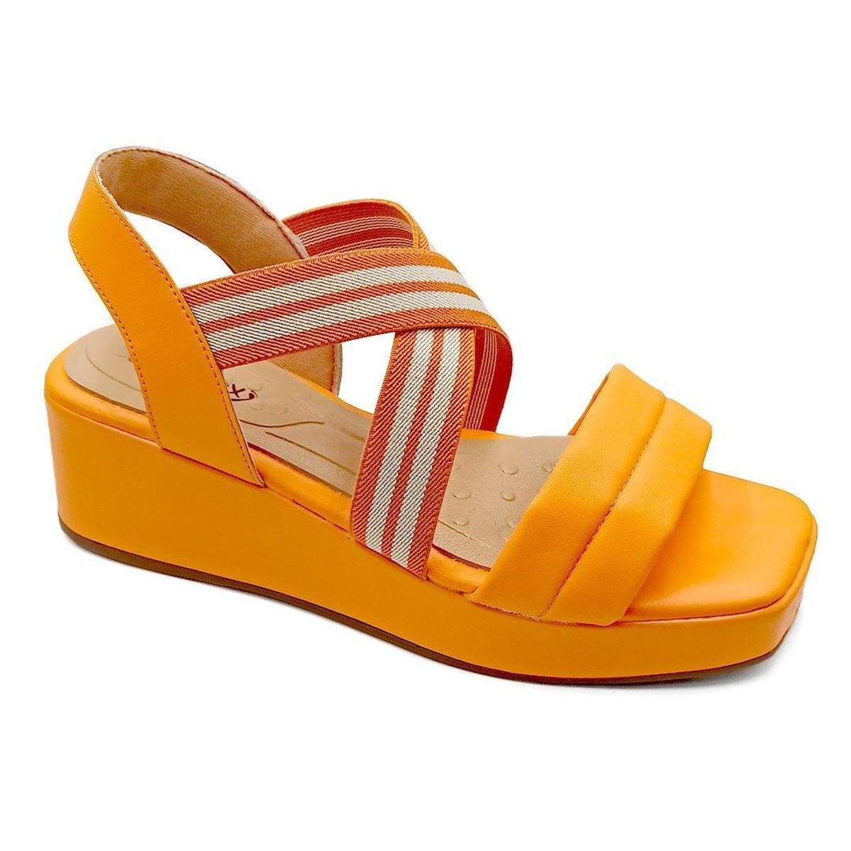 Sandálias Pé Relax Laranja - Compre Já | Zattini