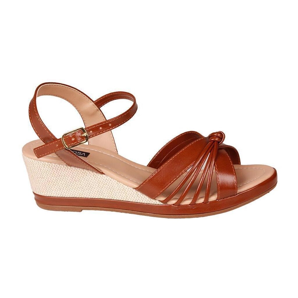 Sandália anabela Confortável Moda Leve Feminino Villarosa 403550206
