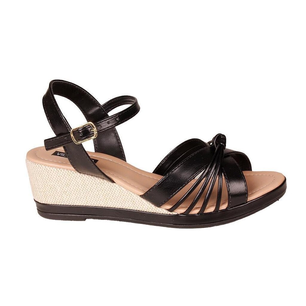 Sandália anabela Confortável Moda Leve Feminino Villarosa 403550206
