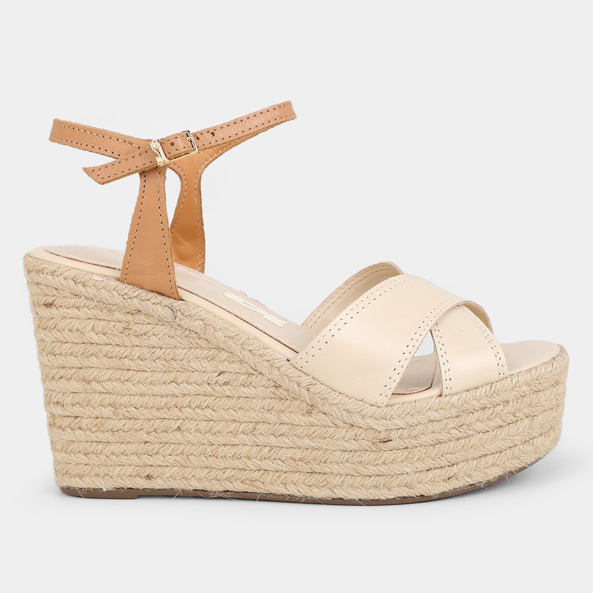 Salto Anabela Anabela Santa Lolla Branca Sandália Plataforma