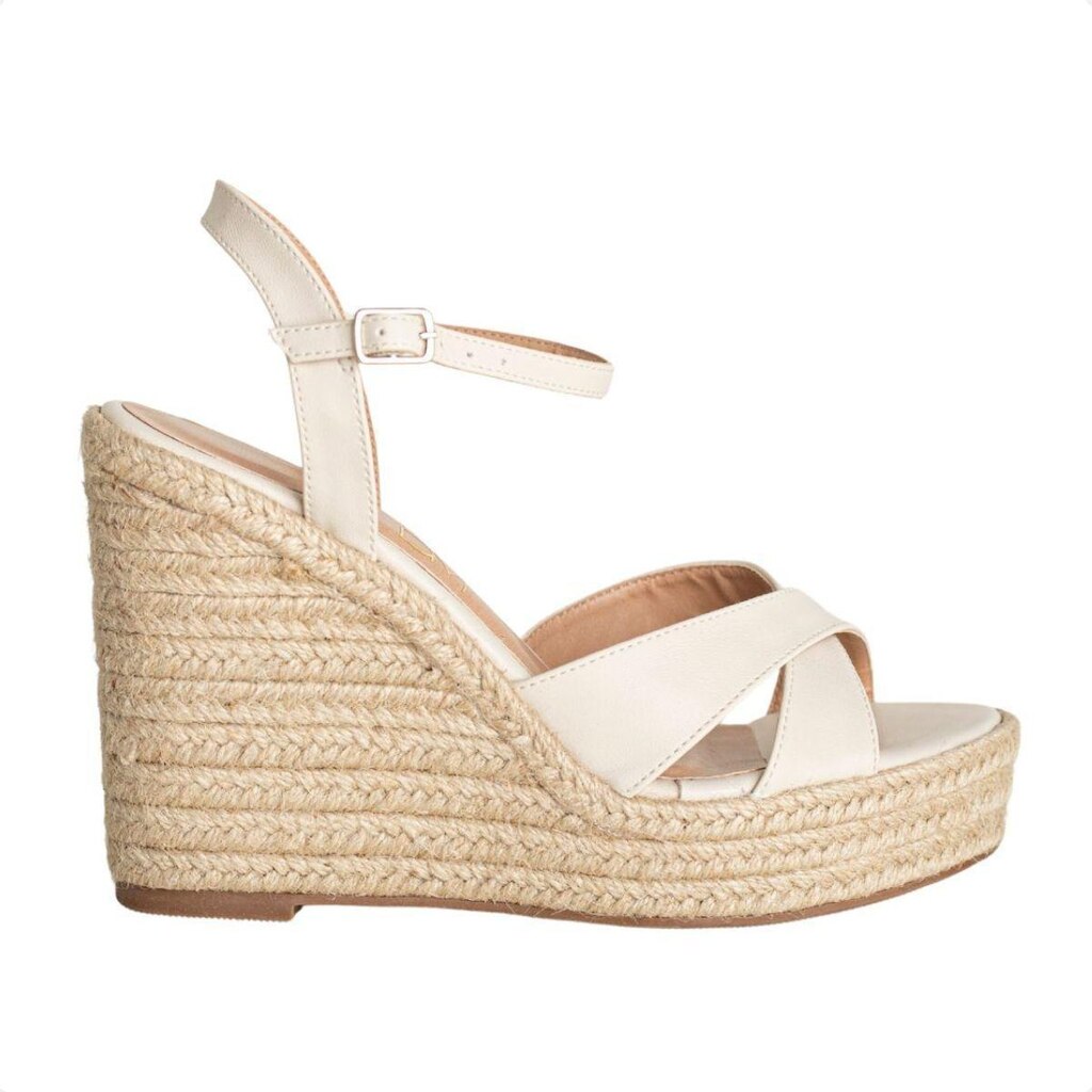 SANDÁLIA ANABELA DM SUMMER OFF WHITE