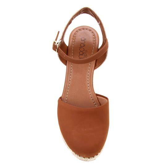 Sandalia Anabela Espadrille Studio Ana Paula Feminina Caramelo Zattini Sandalia Anabela Espadrille Studio Ana Paula Feminina Caramelo Zattini