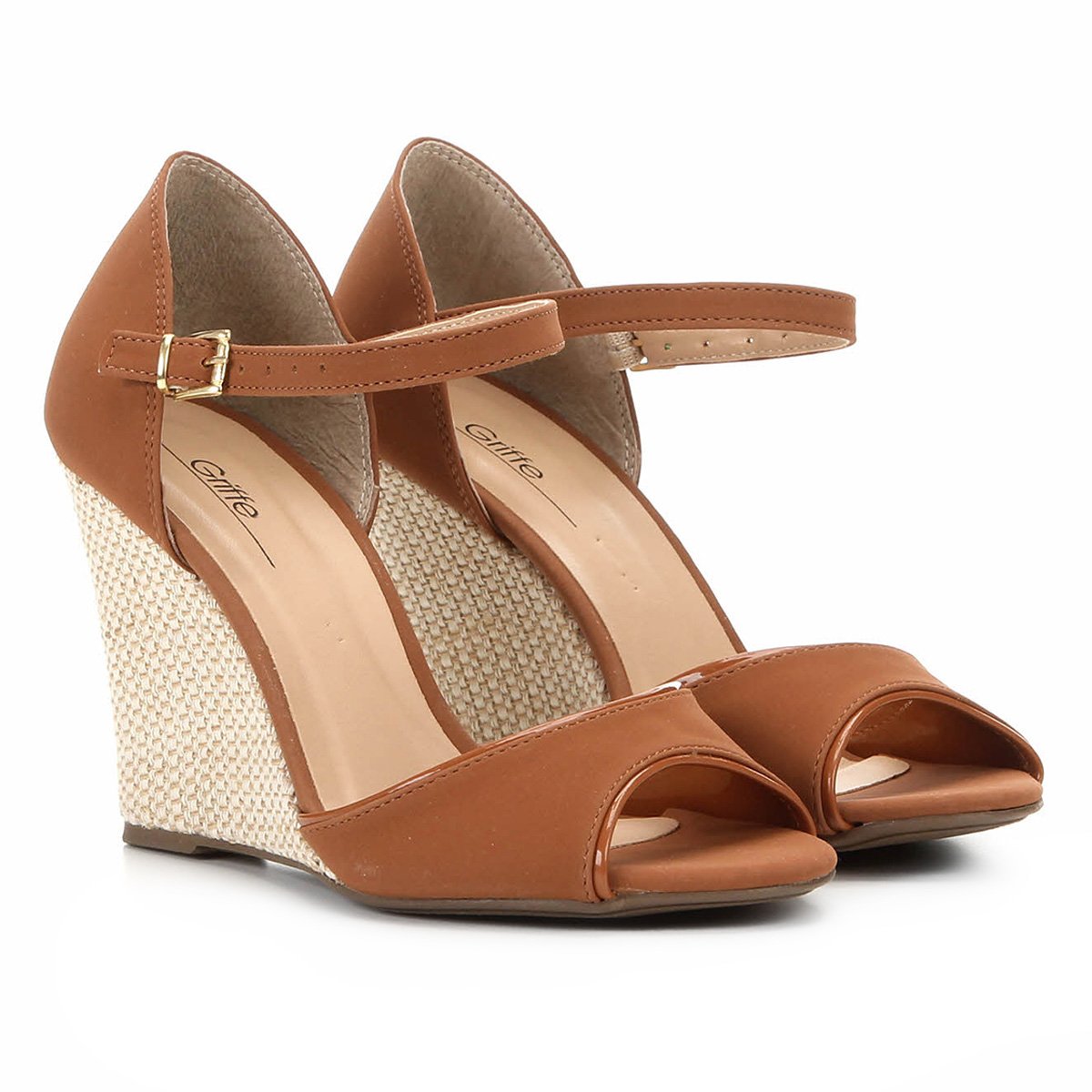 sandalia anabela griffe