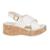Sandalia Anabela Leruchelplataforma Media Transpassada Off - Off White