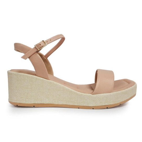 Anabela Piccadilly Sandalia Anabela Flatform Sandália Anabela