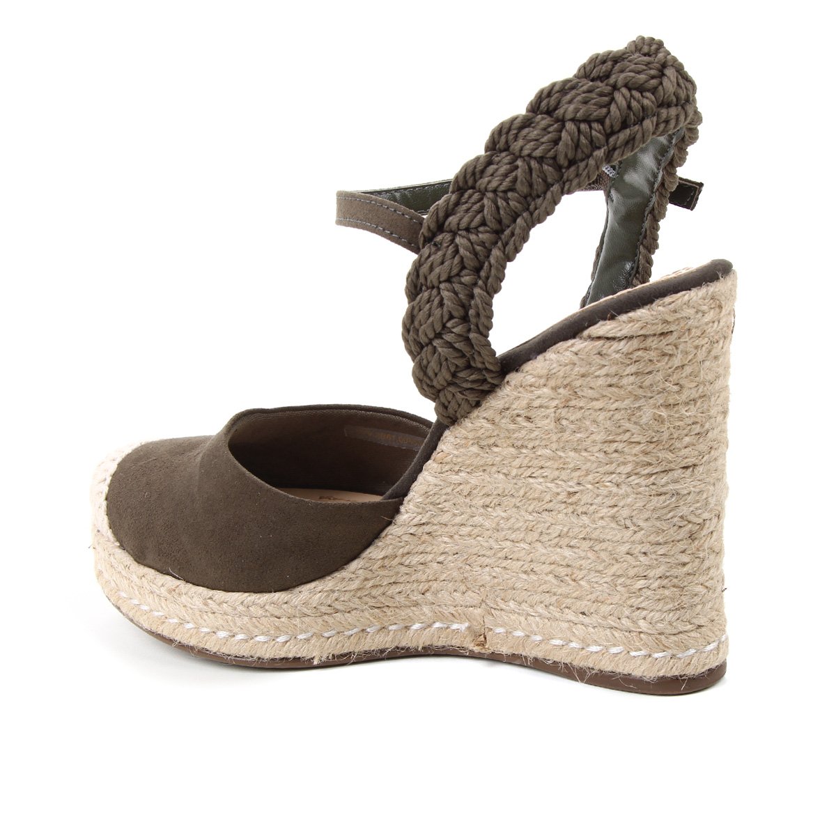 Sandália Anabela Santa Lolla Espadrille Feminina - Verde Militar | Zattini