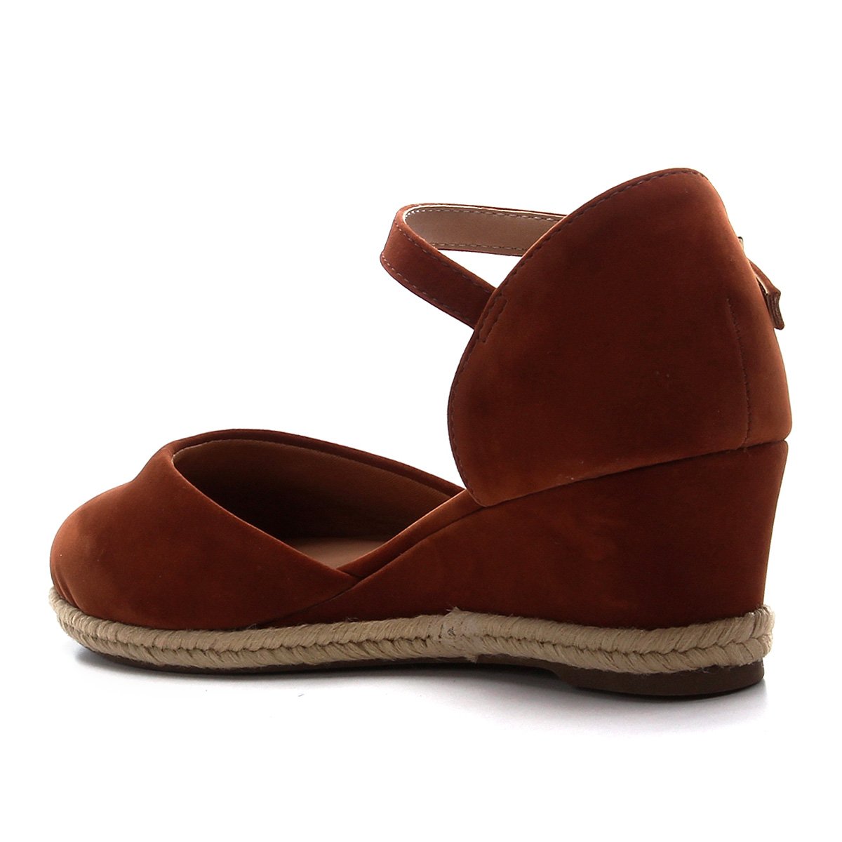 sandália anabela via uno espadrille fechada feminina