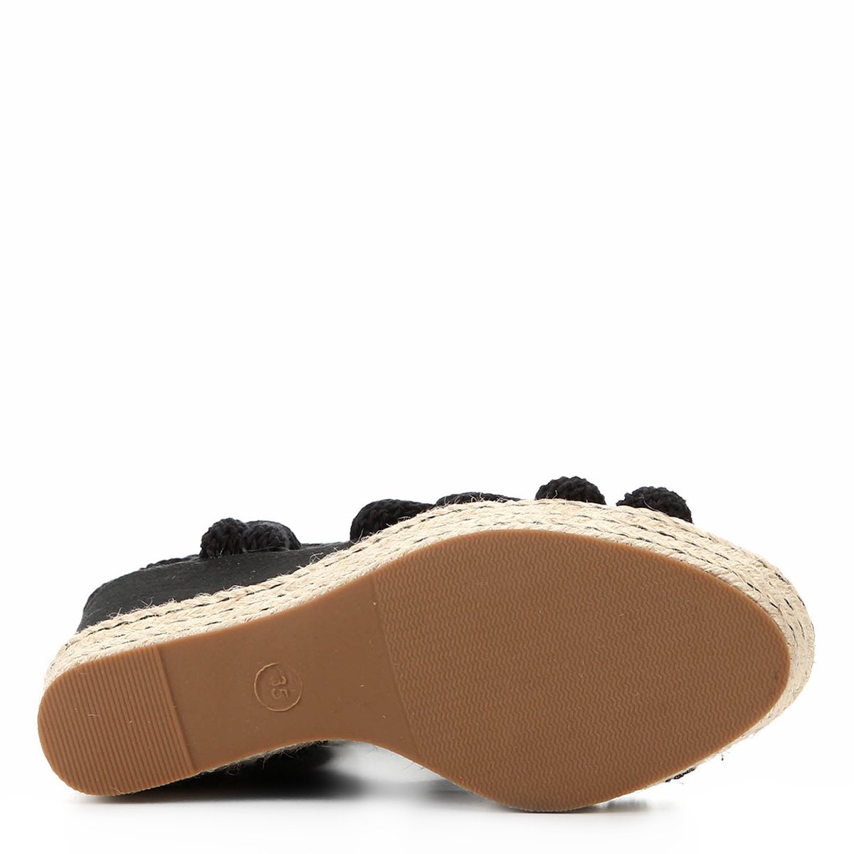 Sandália Anabela Zatz Amarração Feminina - Preto | Zattini