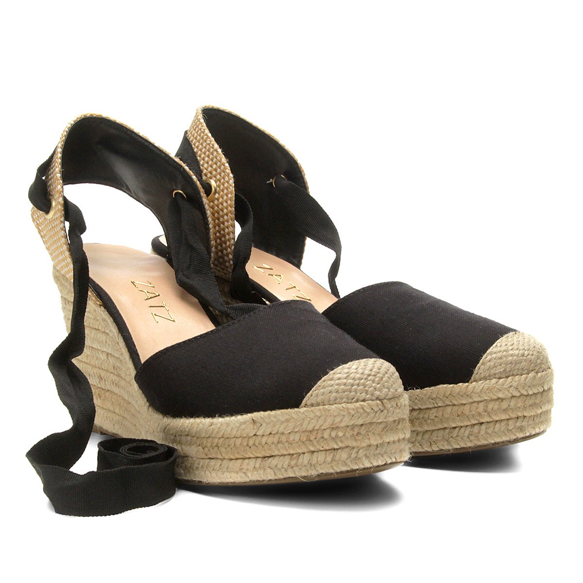 sandalia anabela zatz