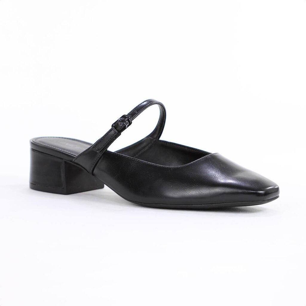 Sandália Anacapri Mule Salto Bloco Preto - Feminino