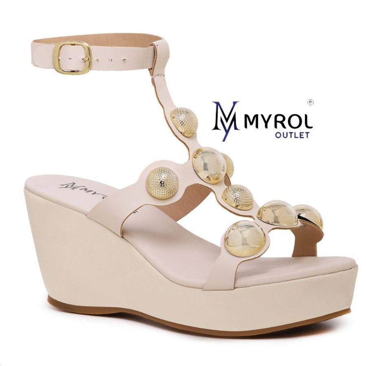 Sandalia Anabela Meia Plataforma Compre Online Zattini