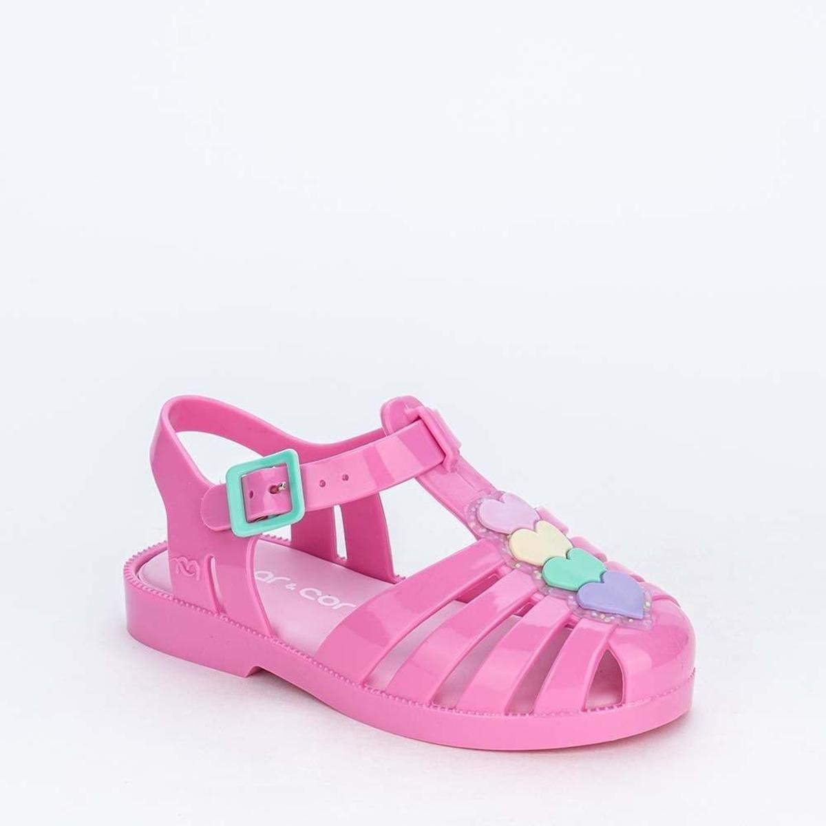 Sandália ArcoÍris Feminina Meninas Infantil Baby - Rosa Menor preço em Sandália ArcoÍris Feminina Meninas Infantil Baby - Rosa