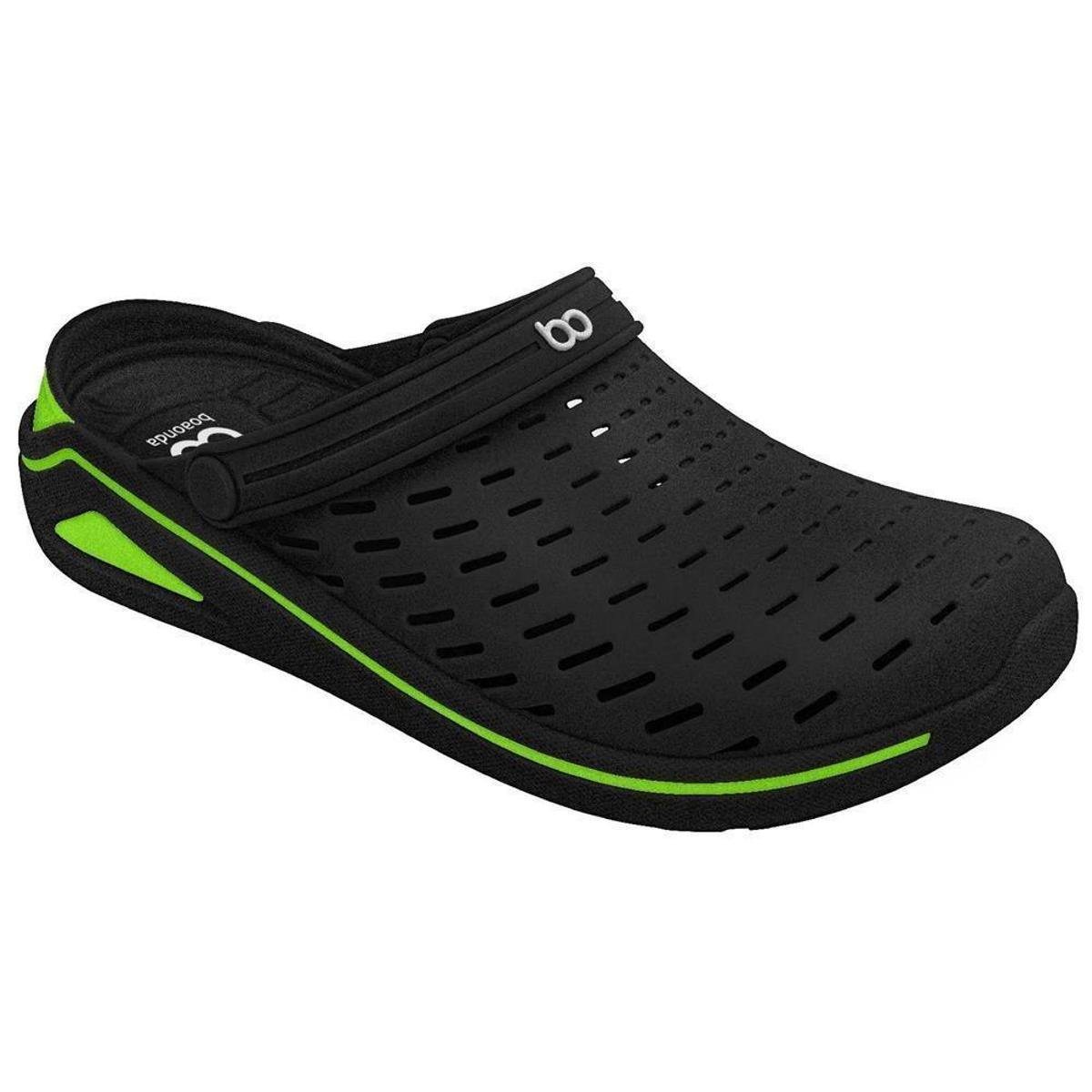 Sandália Babuche Boaonda Brave Masculino Ortopédico Conforto - Preto+verde é ruim? Sandália Babuche Boaonda Brave Masculino Ortopédico Conforto - Preto+verde é boa?