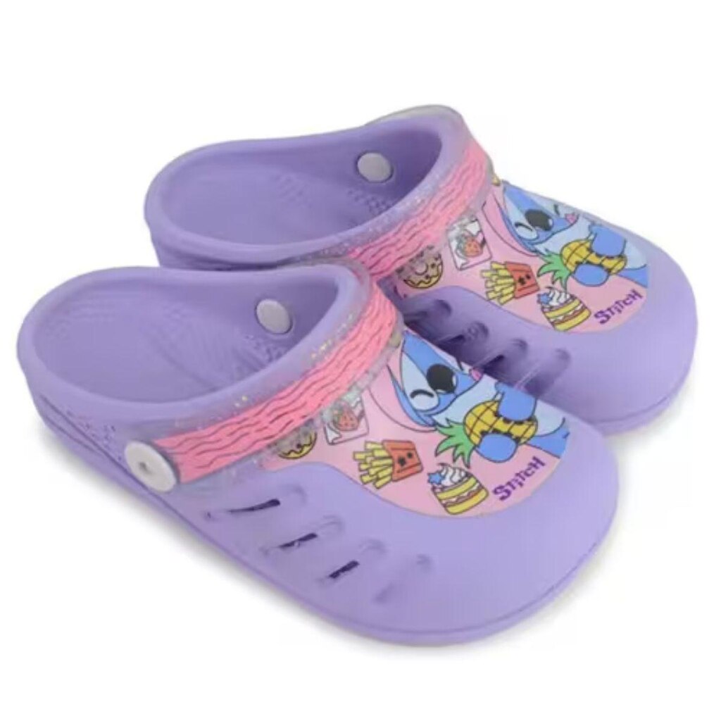 Sandalia Babuche Grendene Kids Stitch Lilás Moda e Diversão